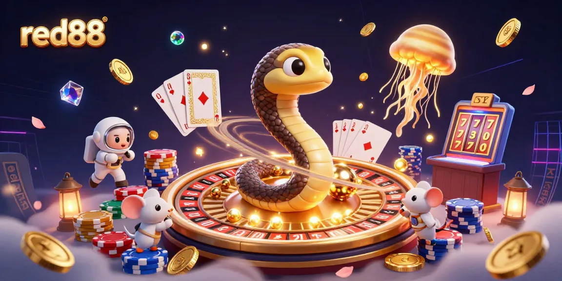 Experience vibrant gaming adventures at red88 with dynamic slots, roulette, and playful characters.