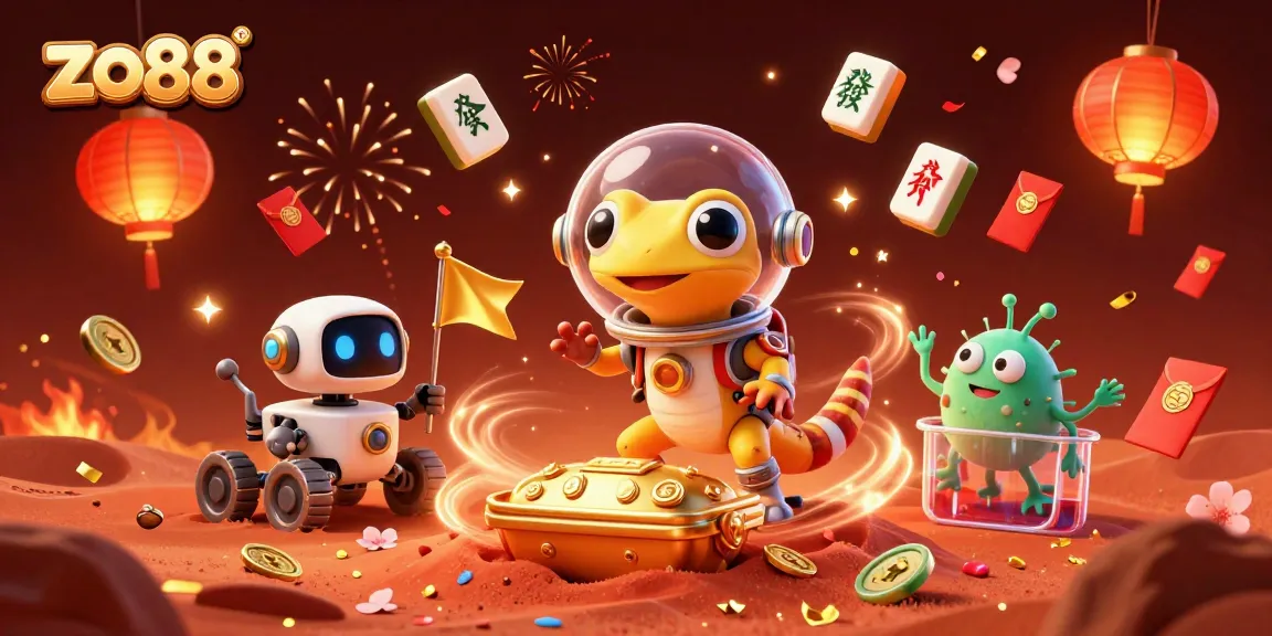 Engage with the exciting world of zo88, as the Martian gecko discovers a golden casino.
