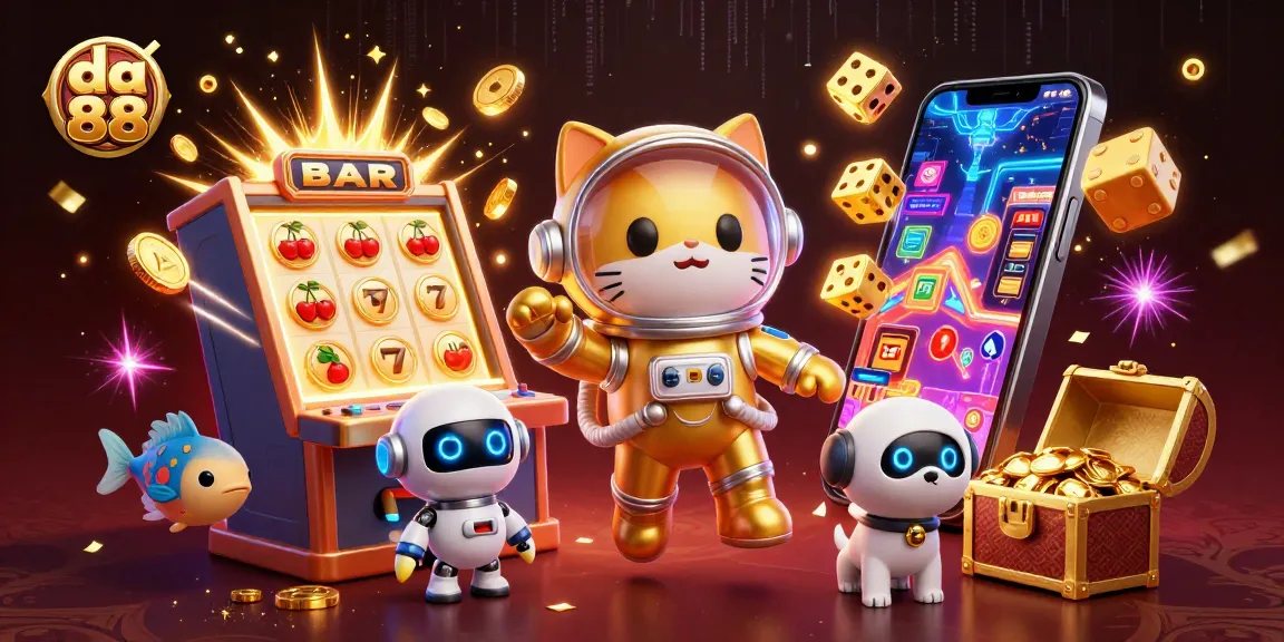 Enjoy thrilling slots with da 88 as a colorful jackpot scene bursts with excitement!