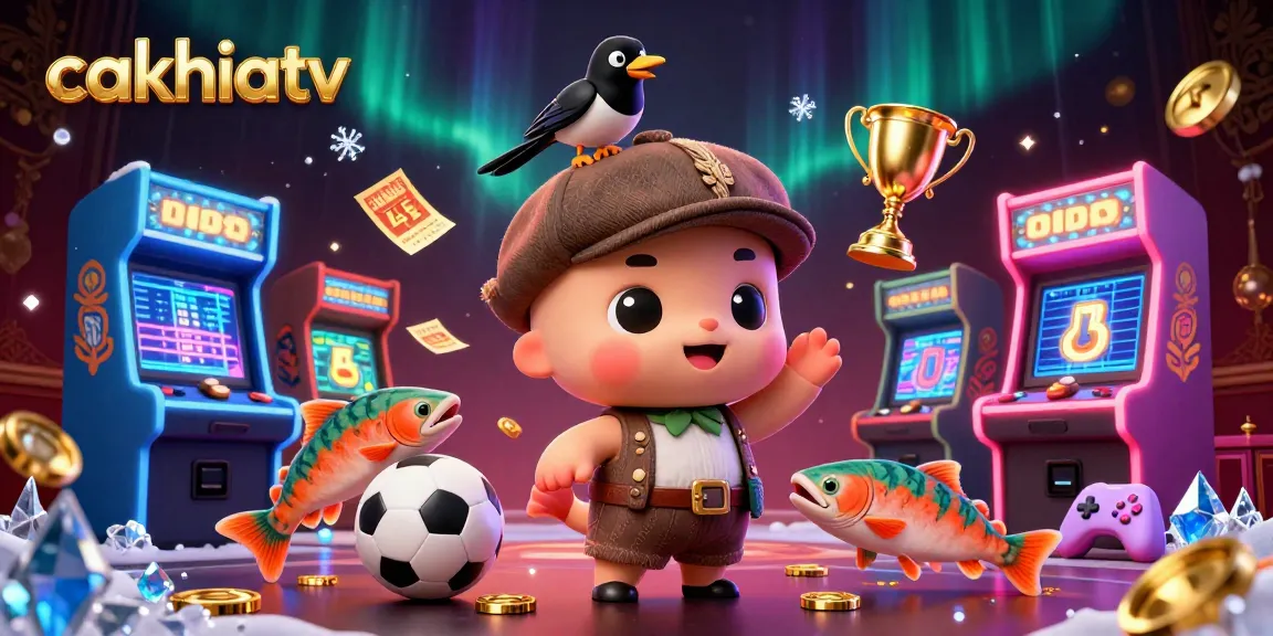 Experience dynamic sports betting actions with cakhiatv featuring playful Nessie and vibrant game elements.