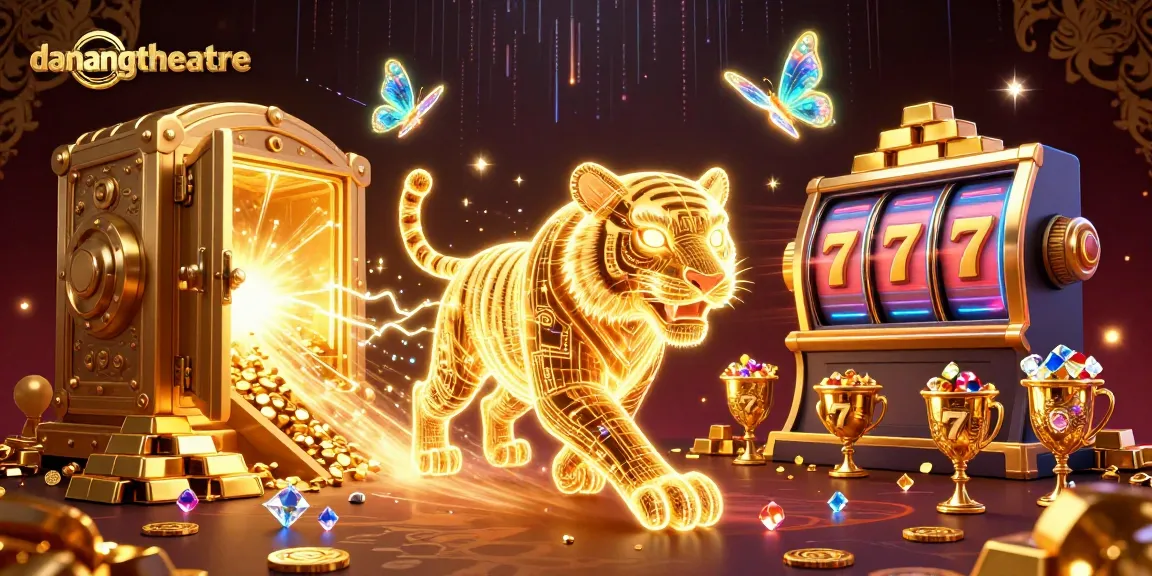 Join the excitement at danangtheatre with the dazzling casino scene featuring a golden tiger!