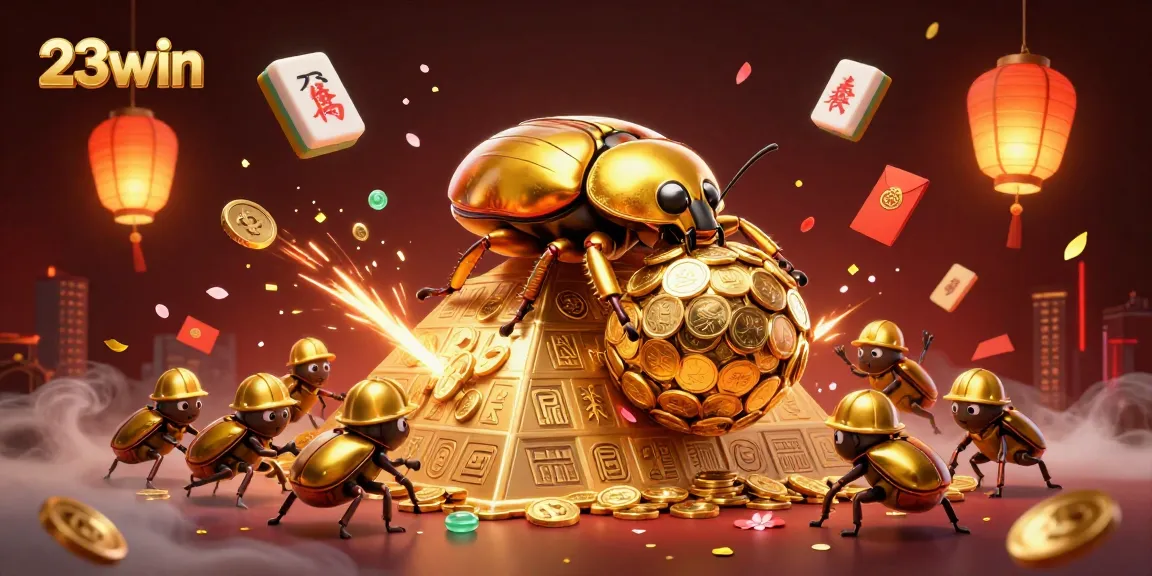 Experience the thrill of 23win with golden coins, vibrant symbols, and dynamic casino action.