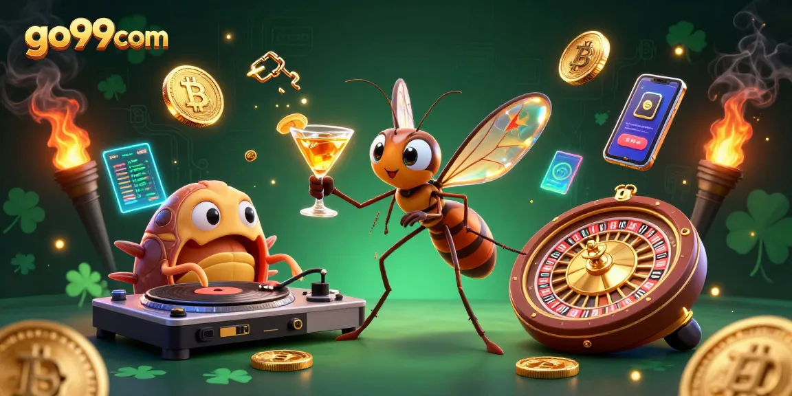 Engage in thrilling gameplay with go99com's dynamic casino experience featuring vibrant crypto elements.