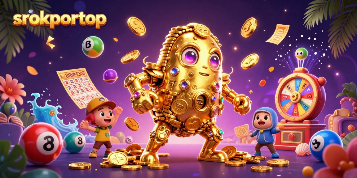 Experience the vibrant world of srokportop with golden golems and dynamic lottery elements.
