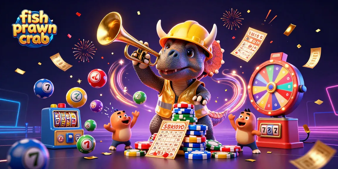 Engage with fish prawn crab games featuring vibrant illustrations of excitement, luck, and winning elements.