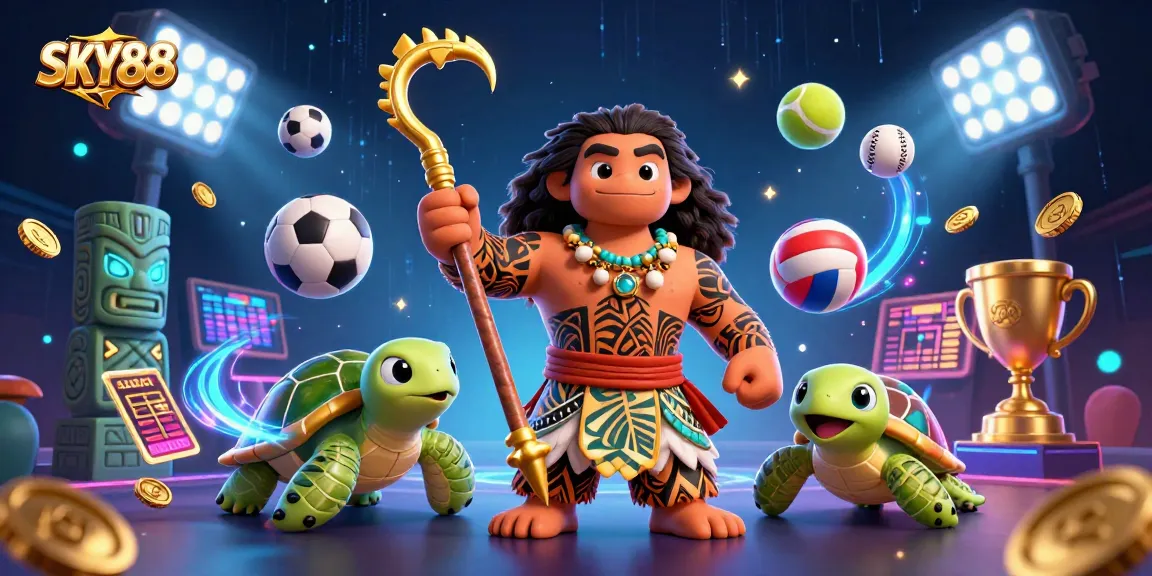Join the excitement with SKY88's thrilling sports betting scene showcasing passion and vibrant energy.