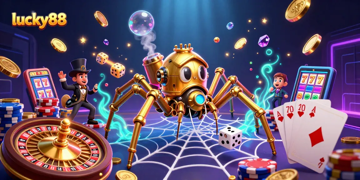 Engage in thrilling gameplay with lucky88 as the golden spider spins its web of exciting casino elements.