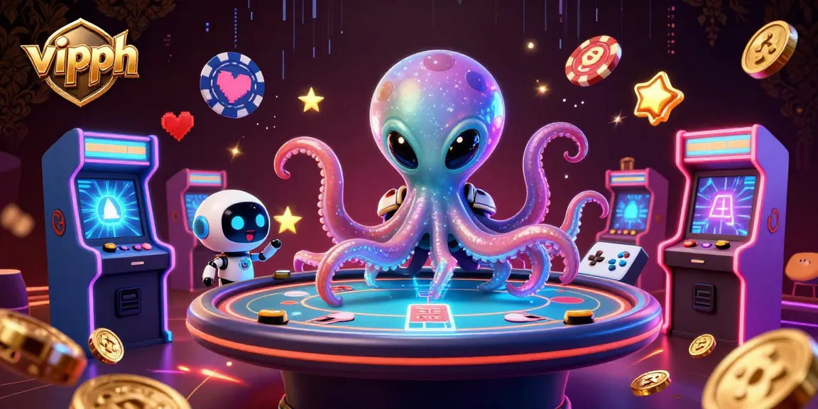 Experience thrilling poker action at vipph with a holographic table and entertaining alien characters.