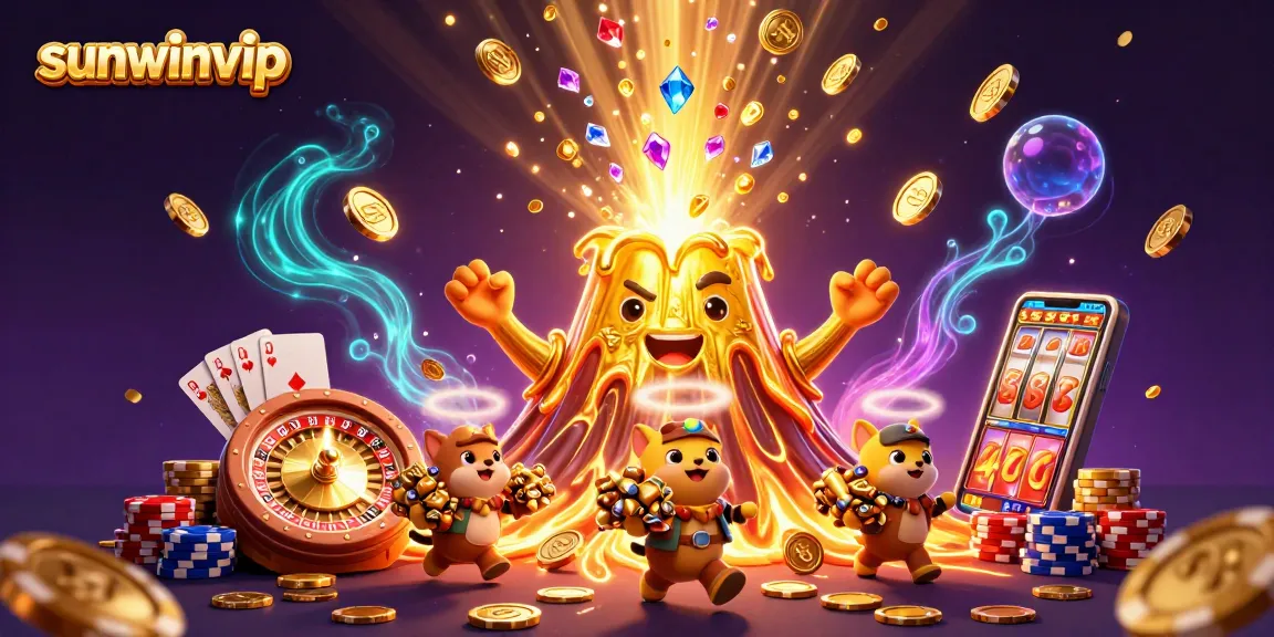 Experience thrilling gameplay with sunwinvip and a vibrant display of casino elements