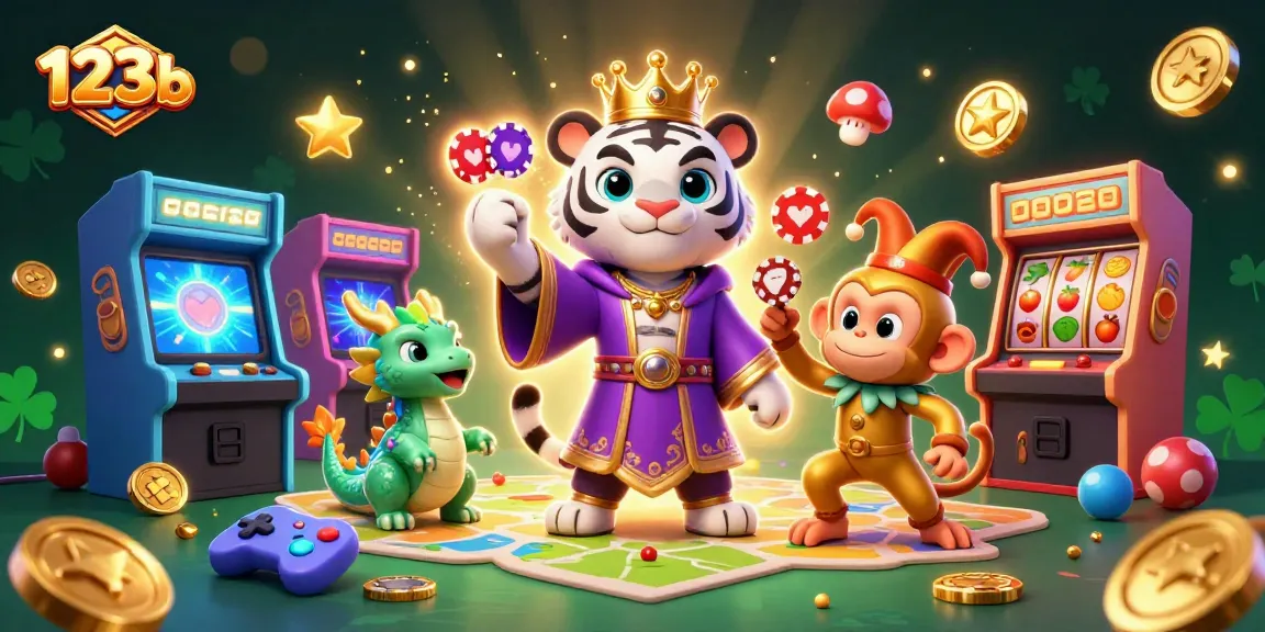 Experience thrilling gameplay with the 123b tiger and monkey in a vibrant casino scene