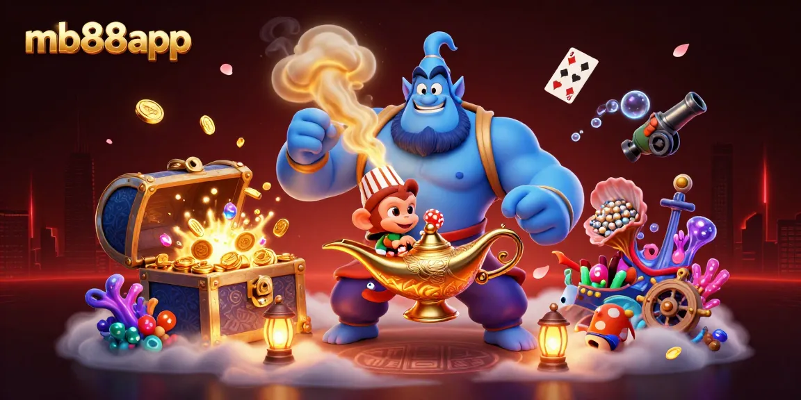 Join the fun at mb88app with a colorful 3D casino adventure filled with treasures and excitement!