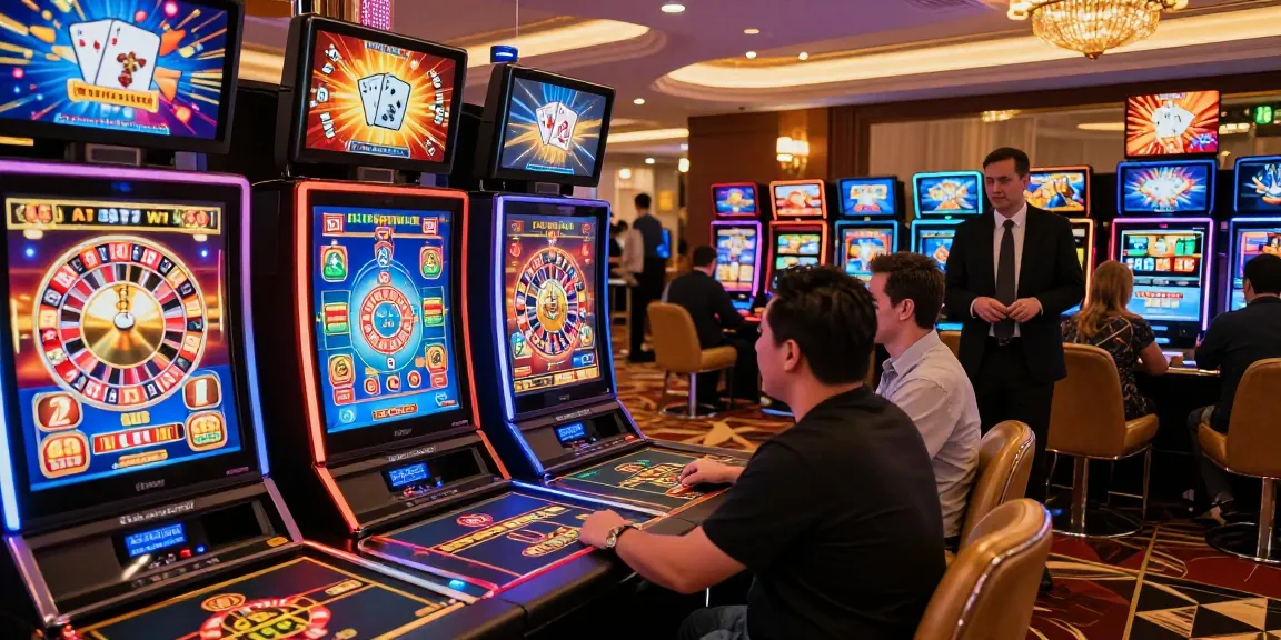 Exciting online gambling experience at 78win with players enjoying various games in vibrant casino atmosphere.
