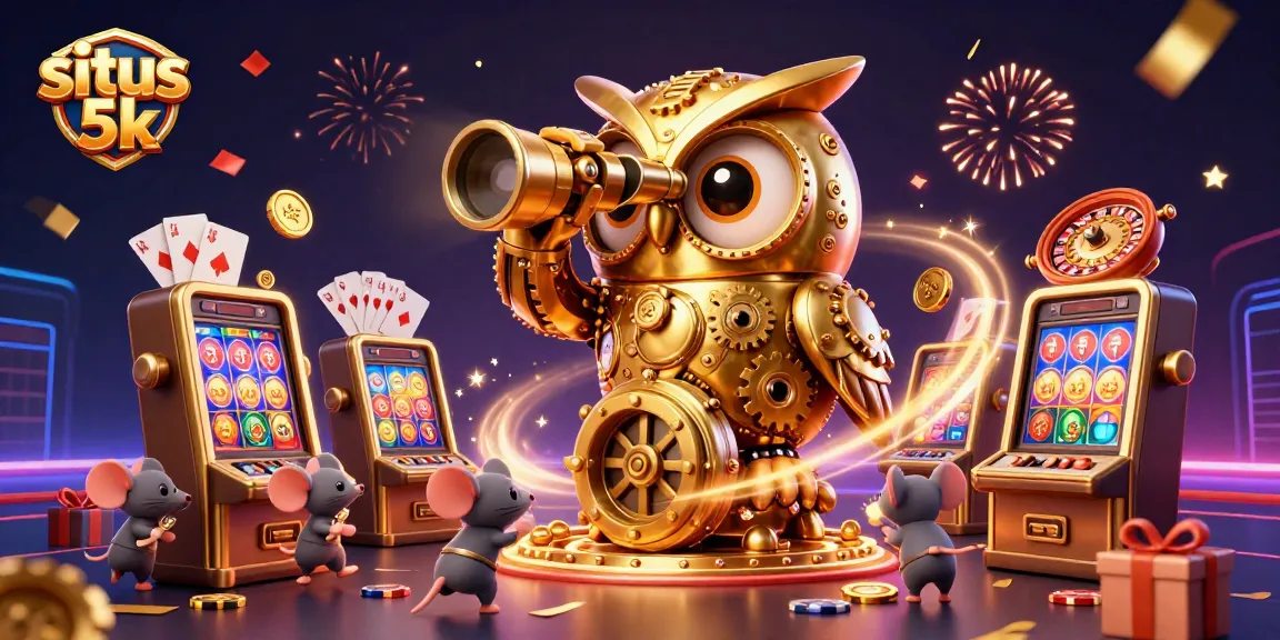 Players exploring the vibrant situs 5k casino scene with thrilling slot games and dynamic characters.