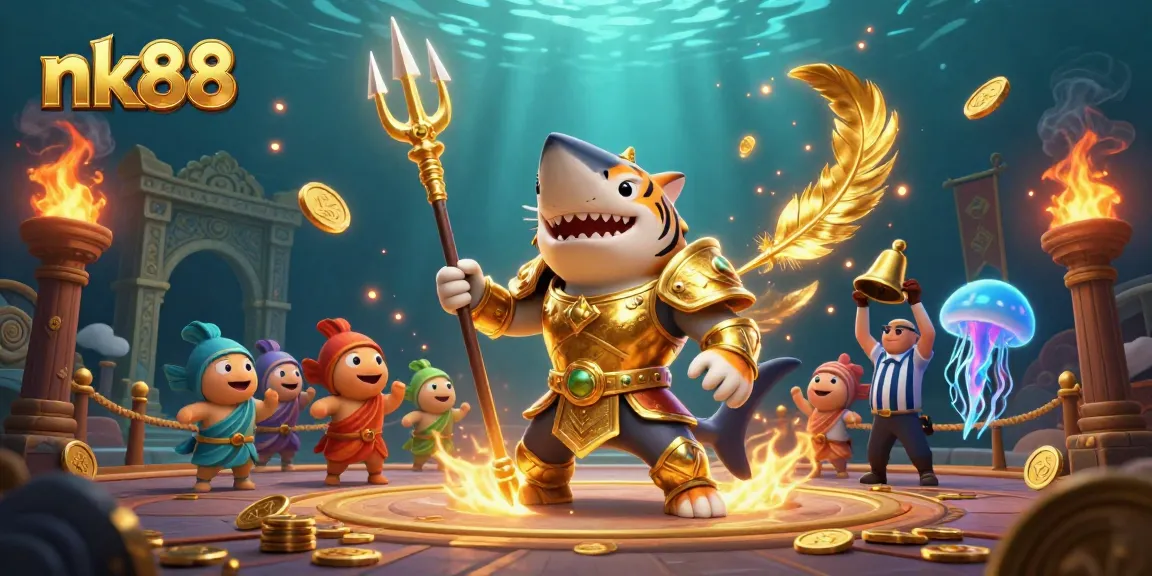 Play games and win big at nk88 with an engaging underwater casino scene filled with excitement.