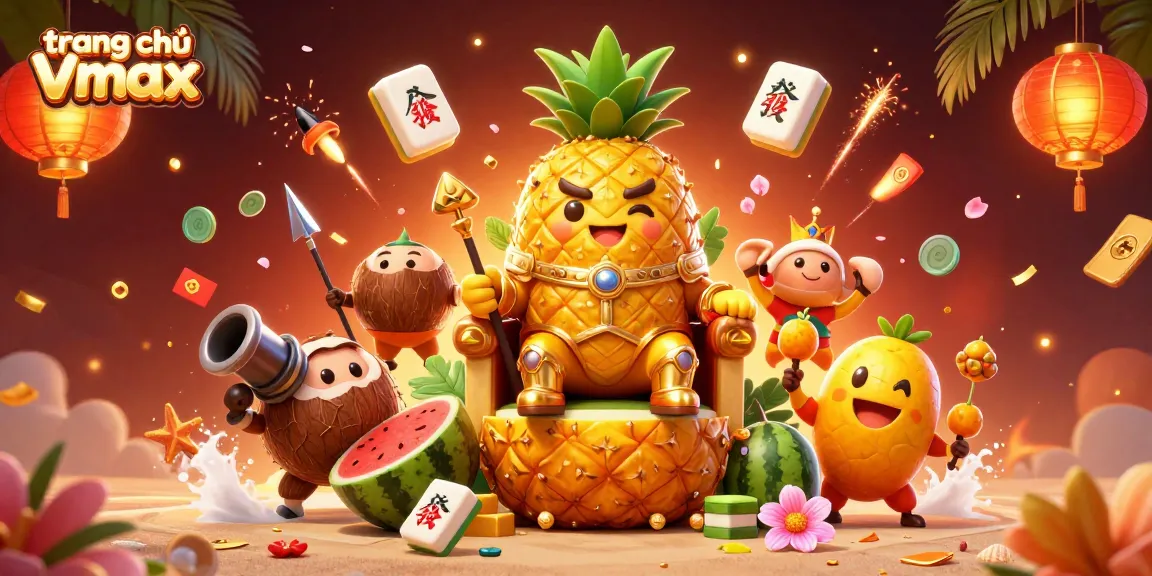 Play exciting games at trang chủ Vmax with vibrant characters and winning chances in a lively casino scene.