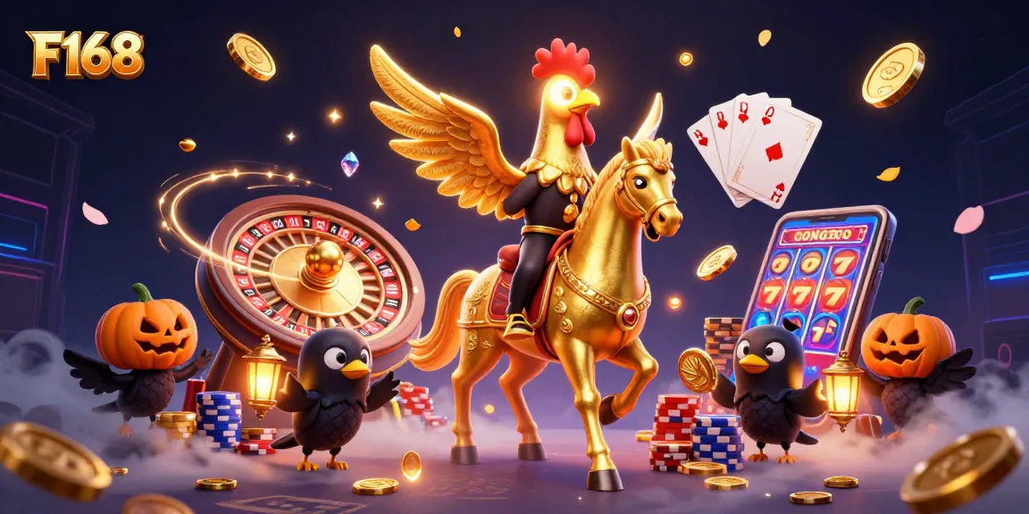 Join the action at F168 with vibrant characters and casino excitement!