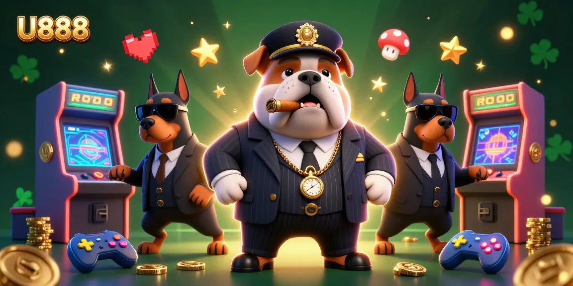 Experience the excitement of U888 with 3D cartoon characters showcasing vibrant casino elements in an engaging scene.