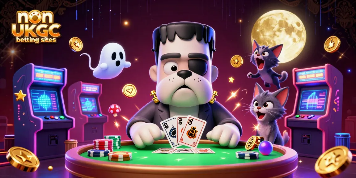 Experience thrilling action at non UKGC betting sites with a colorful casino scene.