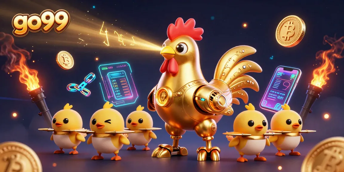 Experience epic gaming action with go99's thrilling golden rooster robot amidst crypto excitement!