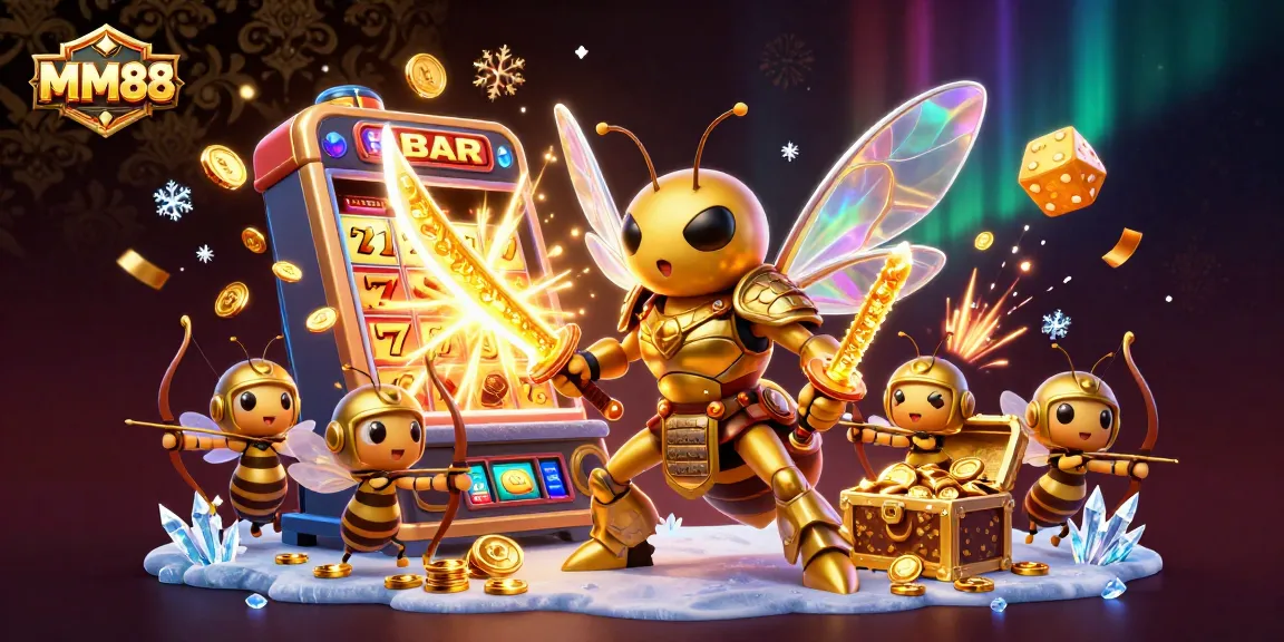 Join MM88's thrilling experience with golden hornets and massive slot machines bursting with treasures.