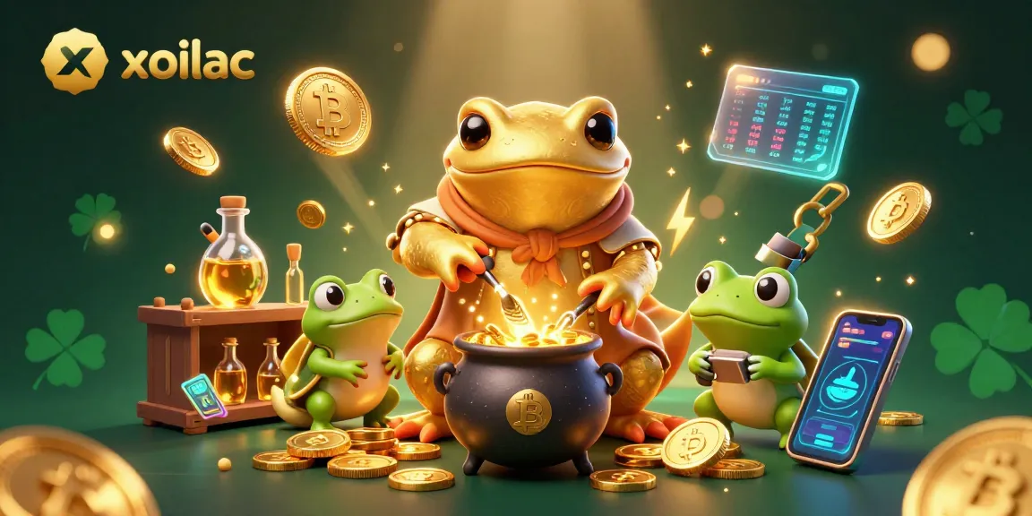 Experience the enchanting world of xoilac as the golden salamander crafts treasures in a vibrant casino setting.