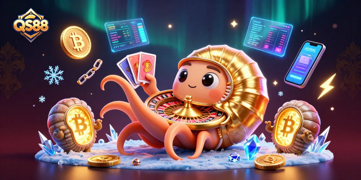 Engage with QS88's vibrant 3D casino scene filled with winning opportunities and thrilling gameplay.