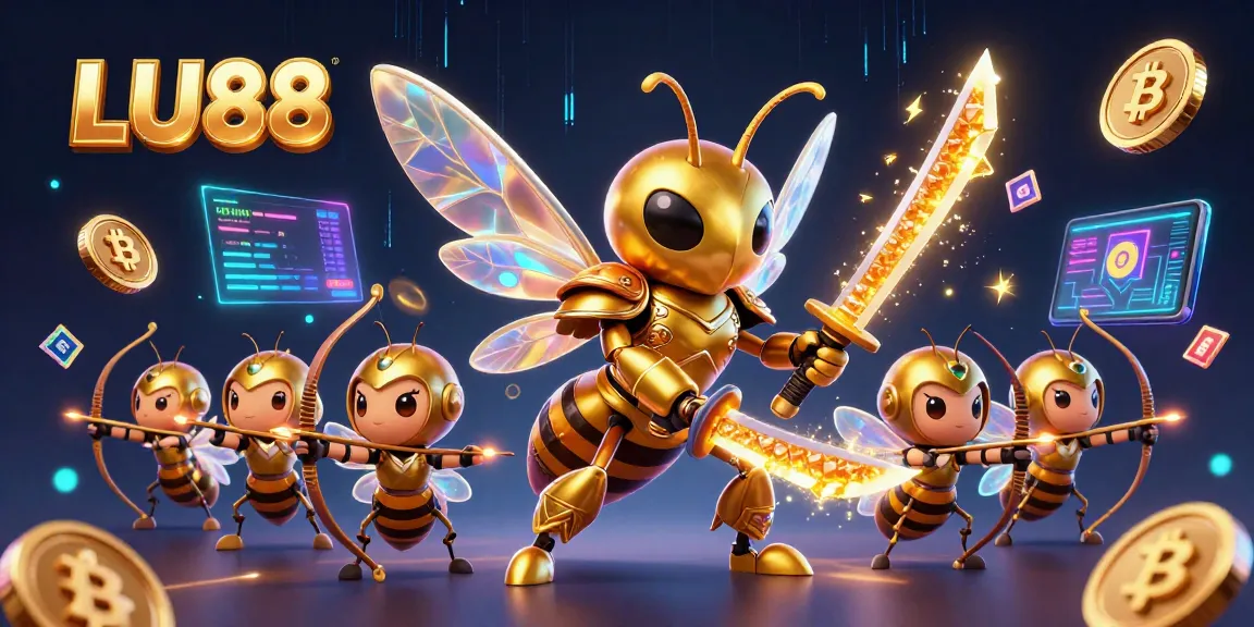 LU88 showcases a vibrant gaming scene featuring unique characters and crypto elements ready for action.