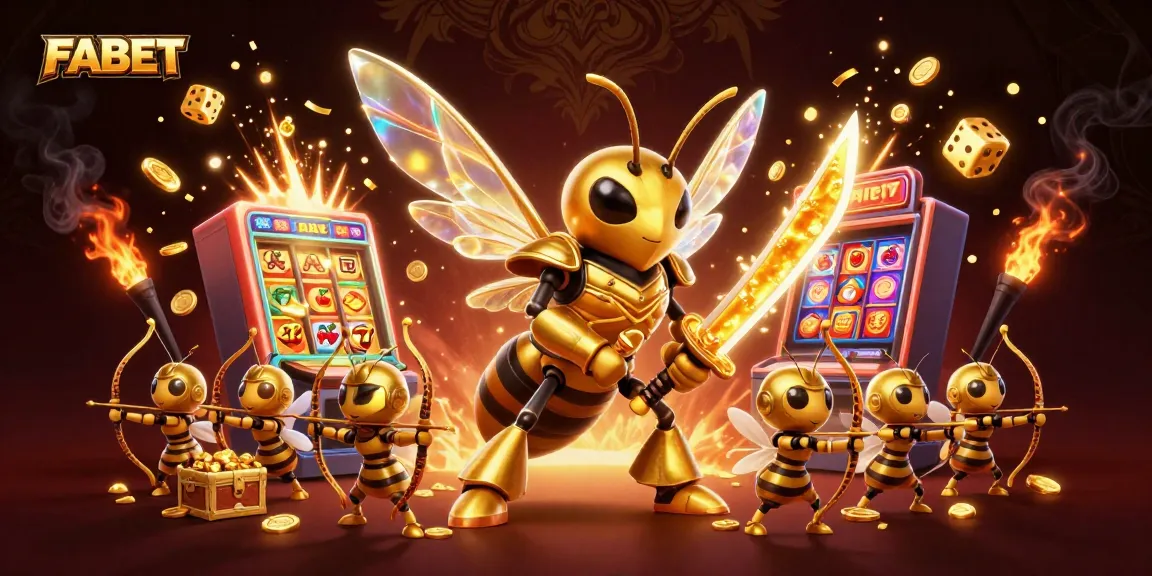 Join FABET in an exhilarating casino scene where the golden hornet and bee archers attract jackpots and lucky winnings!