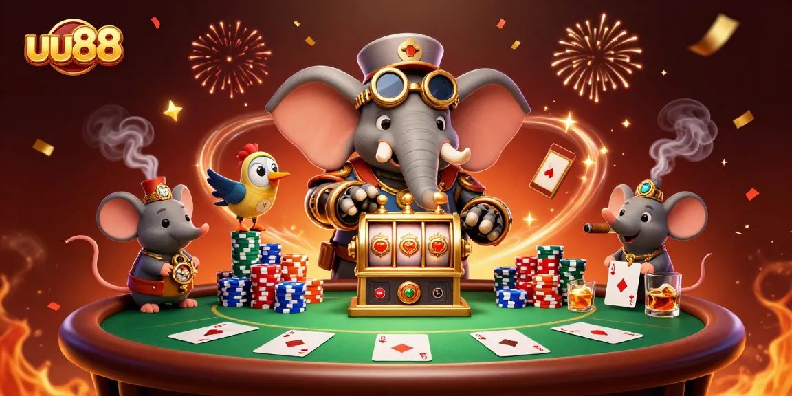 Experience the thrill of uu88 with 3D cartoon characters engaged in exciting casino action, showcasing vibrant gaming elements.