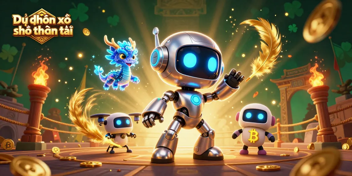Dự đoán xổ số thần tài enriches the gaming experience with vibrant casino-themed 3D illustration