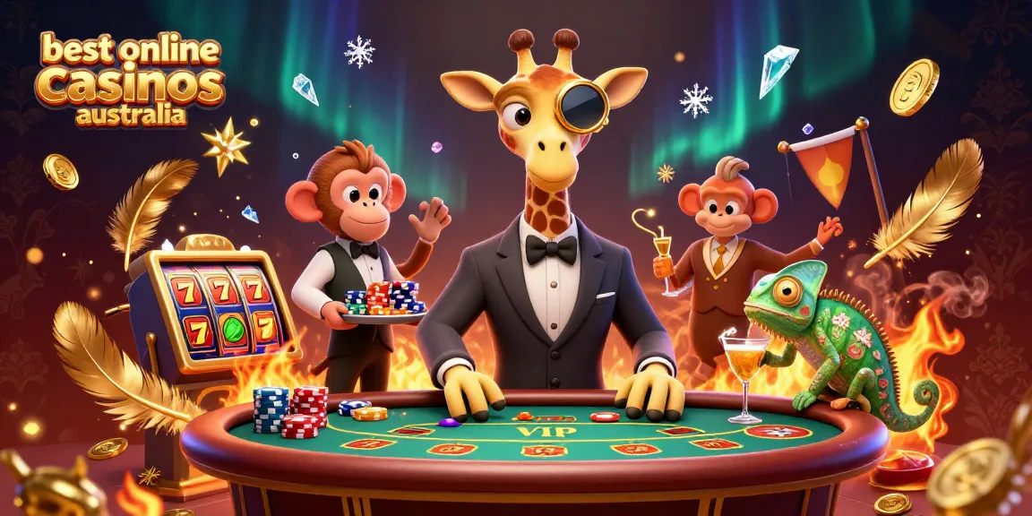 Experience the excitement of the best online casinos Australia with vibrant gaming action and characters.