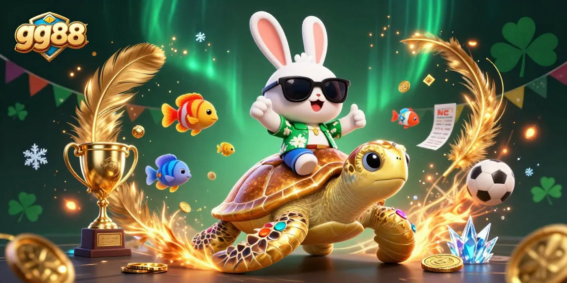 Bet on gg88 with an energetic 3D gaming illustration showcasing thrilling casino elements.