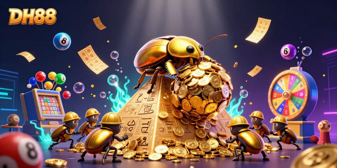 Engage with thrilling lottery actions at DH88 featuring dynamic casino characters and vivid game elements.