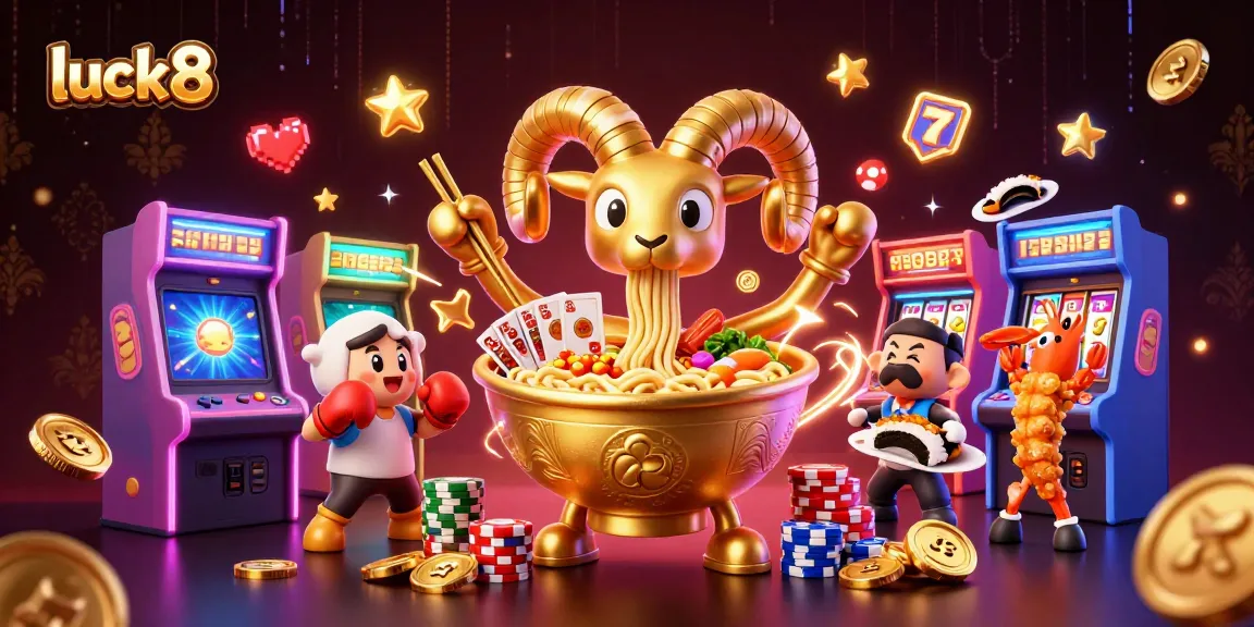 Enter the thrilling world of luck8 where giant ramen bowls and sushi roll dealers stack winning chips.
