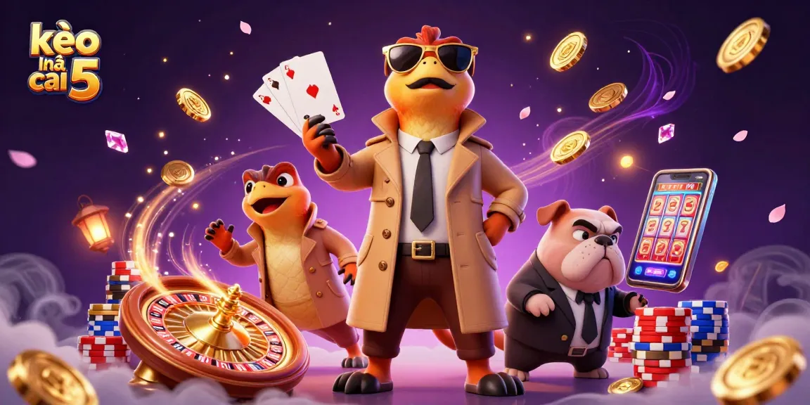 Experience thrilling gambling action with kèo nhà cái 5 and 3D cartoon raptors in a dynamic VIP casino scene.