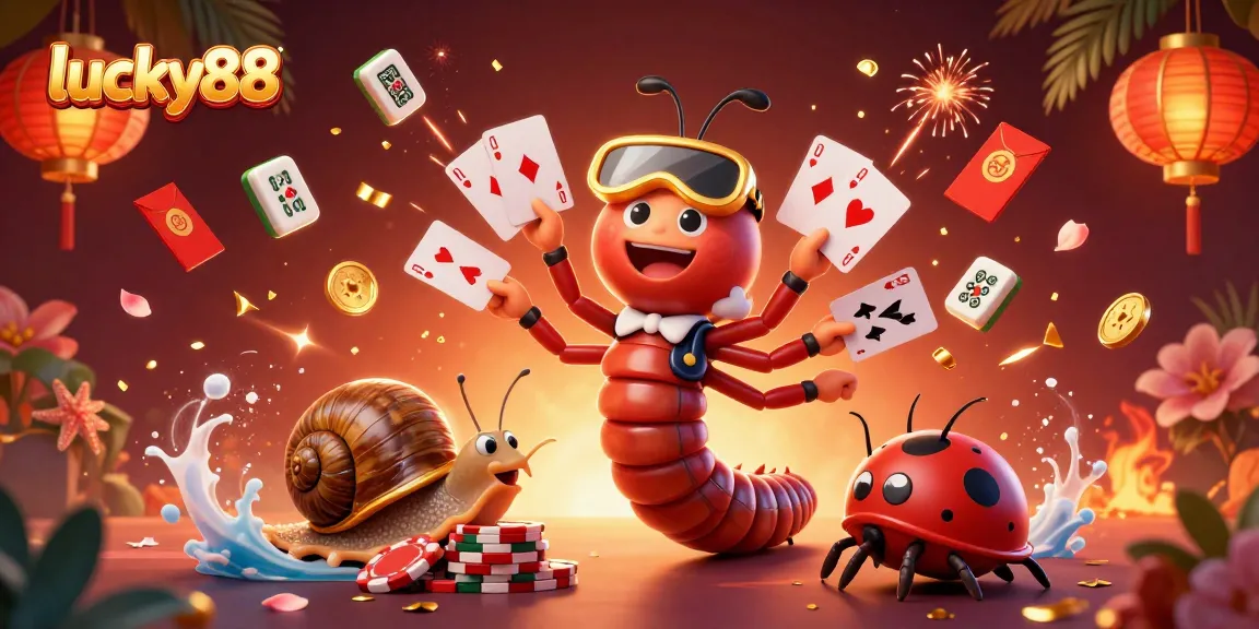 Experience lucky88 as players engage with vibrant characters and dynamic casino elements in an exciting gaming scene.