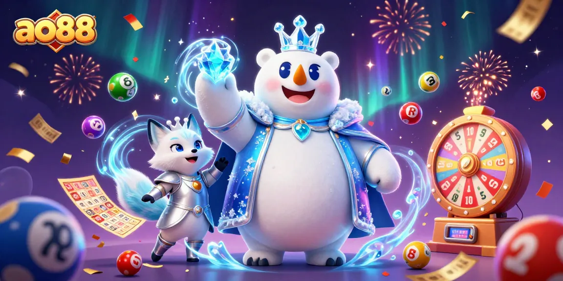 Win massive rewards with ao88's vibrant lottery scene featuring dynamic game elements!