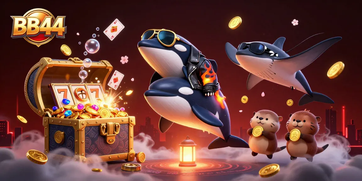 Engage with BB44's exciting online slots featuring a dynamic underwater scene of sea creatures and treasure.