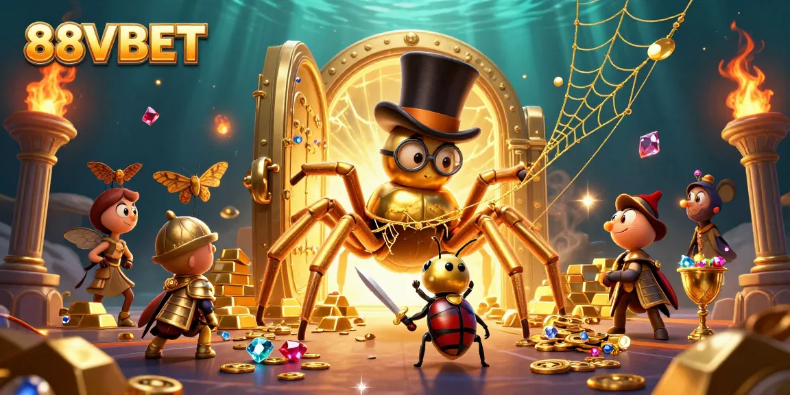 Engage with thrilling gaming moments at 88VBET featuring golden treasures and whimsical characters.