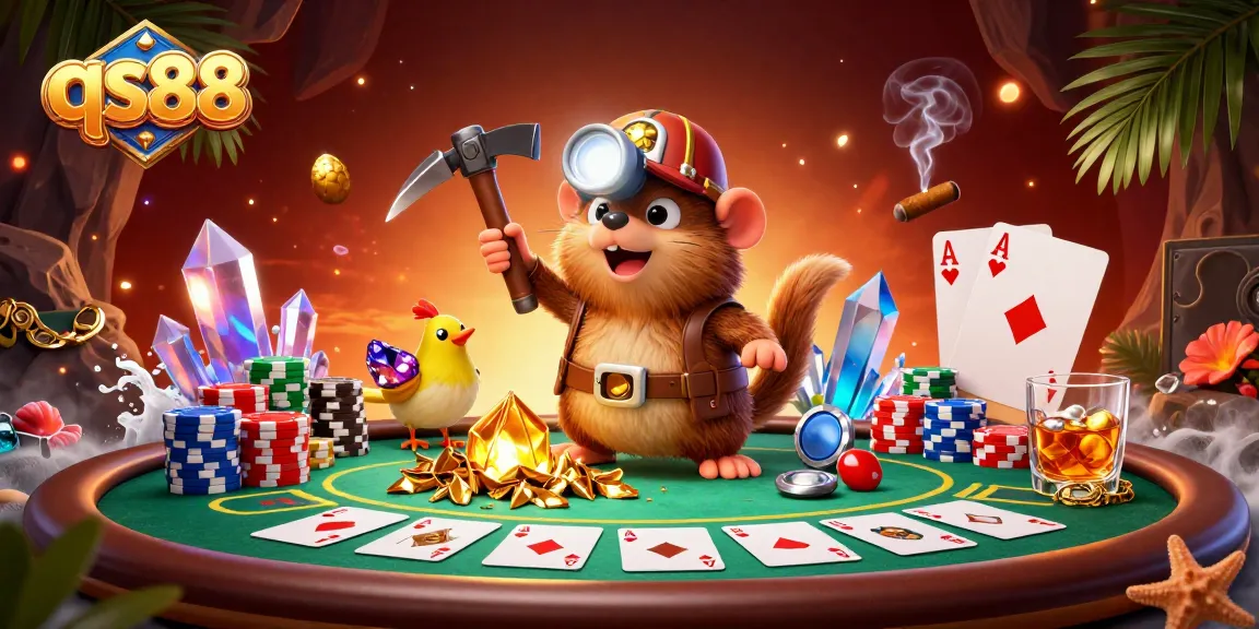 Join the excitement at qs88 casino with a thrilling poker scene featuring vibrant characters and rich game elements.